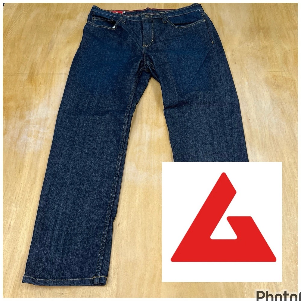 American Giant Mens Dakota Straight Stretch Denim Jeans Mens 34x28 Classic Fit